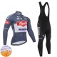 Alpecin Deceuninck 2025 Herren Radtrikot Langarm + Trägerhose Lange (Winter Thermal Fleece)