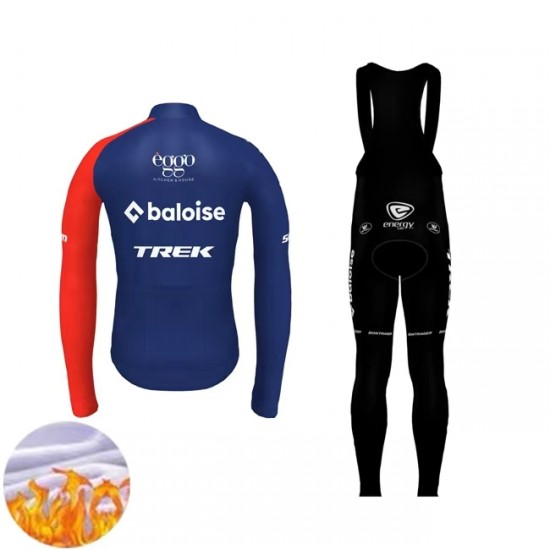 Baloise TREK Lions 2024 Herren Radtrikot Langarm + Trägerhose Lange (Winter Thermal Fleece) N001