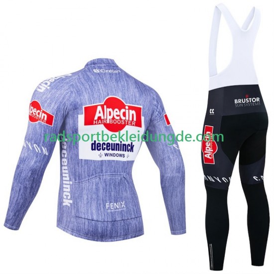 Alpecin Deceuninck 2024 Herren Radtrikot Langarm + Trägerhose Lange