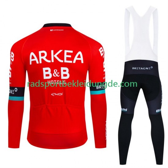 Arkea Bb Hotels 2024 Herren Radtrikot Langarm + Trägerhose Lange