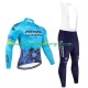 Astana Qazaqstan 2024 Team Herren Radtrikot Langarm + Trägerhose Lange