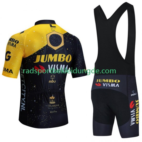 Jumbo Visma Tdf Velodrome 2023 Herren Fahrradtrikot +Trägershort