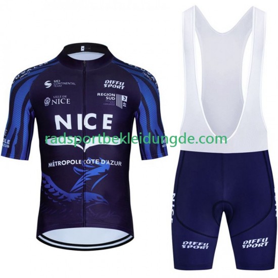 Nice Metropole Cote D Azur 2023 Herren Fahrradtrikot +Trägershort