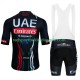 Uae Emirates 2024 Black Herren Fahrradtrikot +Trägershort