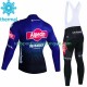 Alpecin Deceuninck 2023 Herren Radtrikot Langarm + Trägerhose Lange (Winter Thermal Fleece)