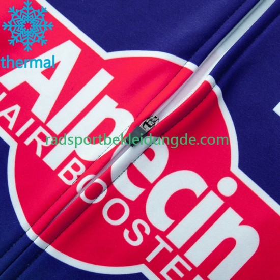 Alpecin Deceuninck 2023 Herren Radtrikot Langarm + Trägerhose Lange (Winter Thermal Fleece)