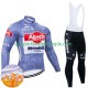 Alpecin Deceuninck 2024 Herren Radtrikot Langarm + Trägerhose Lange (Winter Thermal Fleece)