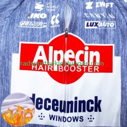 Alpecin Deceuninck 2024 Herren Radtrikot Langarm + Trägerhose Lange (Winter Thermal Fleece)