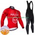 Arkea Bb Hotels Excalibur 2024 Herren Radtrikot Langarm + Trägerhose Lange (Winter Thermal Fleece)