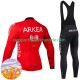 Arkea Bb Hotels Excalibur 2024 Herren Radtrikot Langarm + Trägerhose Lange (Winter Thermal Fleece)
