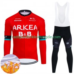 Arkea Bb Hotels 2024 Herren Radtrikot Langarm + Trägerhose Lange (Winter Thermal Fleece)