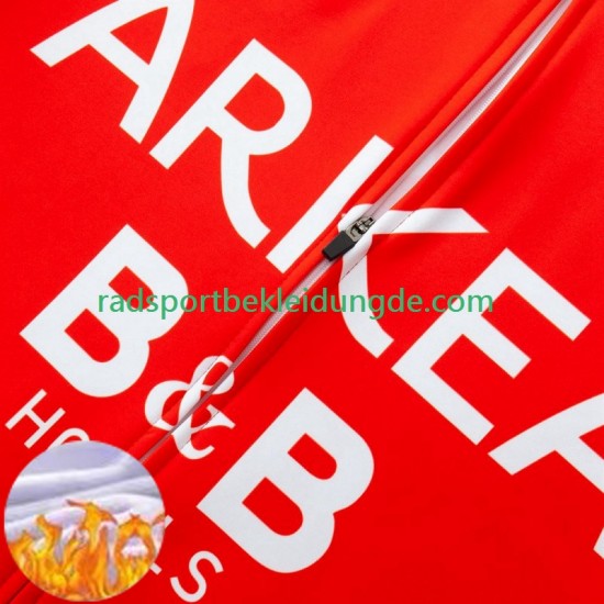 Arkea Bb Hotels 2024 Herren Radtrikot Langarm + Trägerhose Lange (Winter Thermal Fleece)