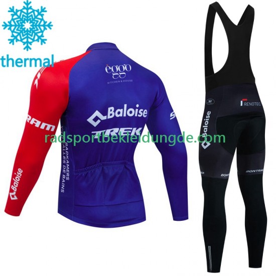 Baloise Trek 2023 Herren Radtrikot Langarm + Trägerhose Lange (Winter Thermal Fleece)