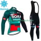 Bora Hansgrohe 2023 Herren Radtrikot Langarm + Trägerhose Lange (Winter Thermal Fleece)