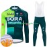 Bora Hansgrohe 2024 Herren Radtrikot Langarm + Trägerhose Lange (Winter Thermal Fleece) N001