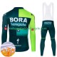 Bora Hansgrohe 2024 Herren Radtrikot Langarm + Trägerhose Lange (Winter Thermal Fleece) N001