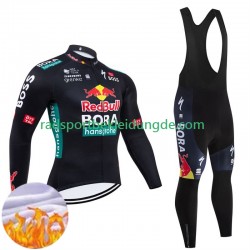 Bora Hansgrohe 2024 Herren Radtrikot Langarm + Trägerhose Lange (Winter Thermal Fleece)