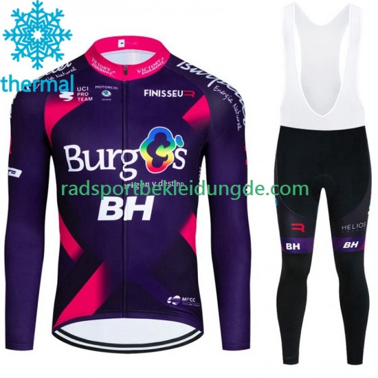 Burgos Bh 2023 Herren Radtrikot Langarm + Trägerhose Lange (Winter Thermal Fleece)