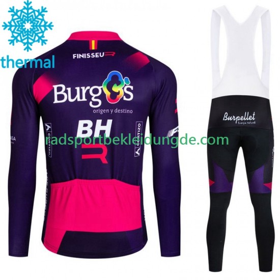 Burgos Bh 2023 Herren Radtrikot Langarm + Trägerhose Lange (Winter Thermal Fleece)