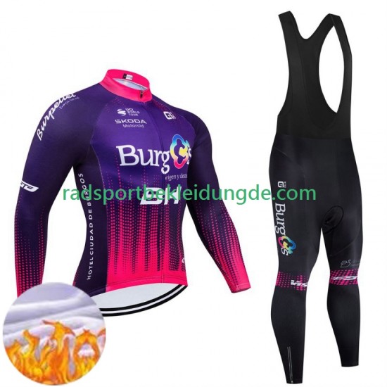 Burgos Bh 2024 Herren Radtrikot Langarm + Trägerhose Lange (Winter Thermal Fleece)
