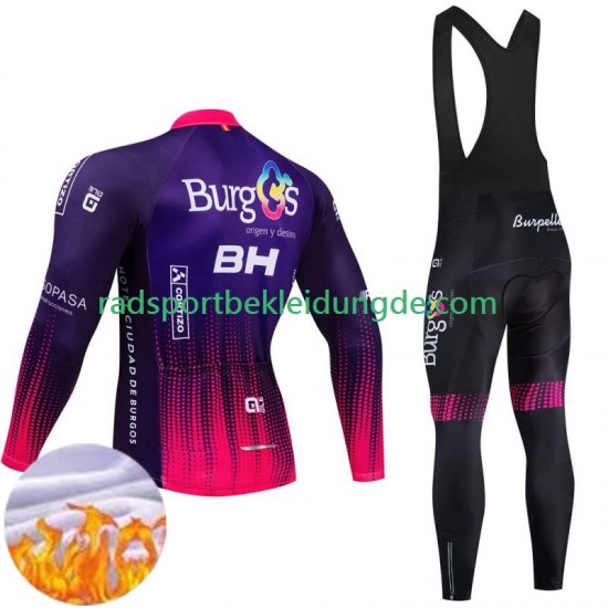 Burgos Bh 2024 Herren Radtrikot Langarm + Trägerhose Lange (Winter Thermal Fleece)
