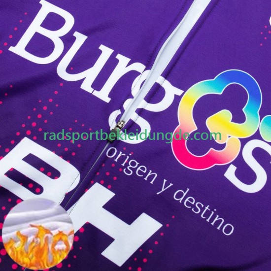 Burgos Bh 2024 Herren Radtrikot Langarm + Trägerhose Lange (Winter Thermal Fleece)