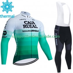 Caja Rural Seguros Rga 2023 Herren Radtrikot Langarm + Trägerhose Lange (Winter Thermal Fleece)