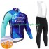 Decathlon Ag2R 2024 Herren Radtrikot Langarm + Trägerhose Lange (Winter Thermal Fleece) N001