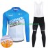 Decathlon Ag2R 2024 Herren Radtrikot Langarm + Trägerhose Lange (Winter Thermal Fleece)