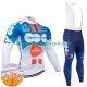 Dsm 2024 Herren Radtrikot Langarm + Trägerhose Lange (Winter Thermal Fleece)