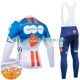 Dsm 2024 Herren Radtrikot Langarm + Trägerhose Lange (Winter Thermal Fleece)