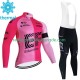 Ef Education First 2023 Herren Radtrikot Langarm + Trägerhose Lange (Winter Thermal Fleece)
