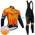 Efapel 2024 Herren Radtrikot Langarm + Trägerhose Lange (Winter Thermal Fleece)