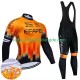 Efapel 2024 Herren Radtrikot Langarm + Trägerhose Lange (Winter Thermal Fleece)