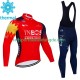Ineos Grenadier 2023 Herren Radtrikot Langarm + Trägerhose Lange (Winter Thermal Fleece)