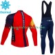 Ineos Grenadier 2023 Herren Radtrikot Langarm + Trägerhose Lange (Winter Thermal Fleece)