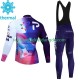 Israel 2023 Herren Radtrikot Langarm + Trägerhose Lange (Winter Thermal Fleece)