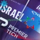 Israel 2023 Herren Radtrikot Langarm + Trägerhose Lange (Winter Thermal Fleece)