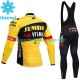 Jumbo Visma 2023 Herren Radtrikot Langarm + Trägerhose Lange (Winter Thermal Fleece)