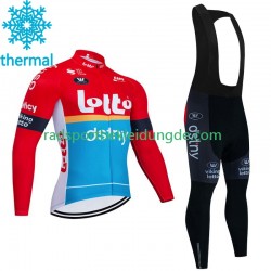 Lotto Dstny 2023 Herren Radtrikot Langarm + Trägerhose Lange (Winter Thermal Fleece)