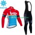 Lotto Dstny 2023 Herren Radtrikot Langarm + Trägerhose Lange (Winter Thermal Fleece)