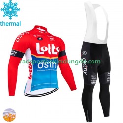 Lotto Dstny 2024 Herren Radtrikot Langarm + Trägerhose Lange (Winter Thermal Fleece)