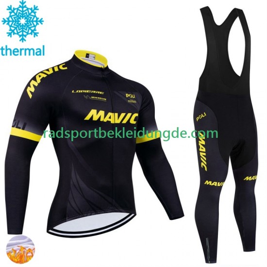 Mavic 2024 Herren Radtrikot Langarm + Trägerhose Lange (Winter Thermal Fleece)