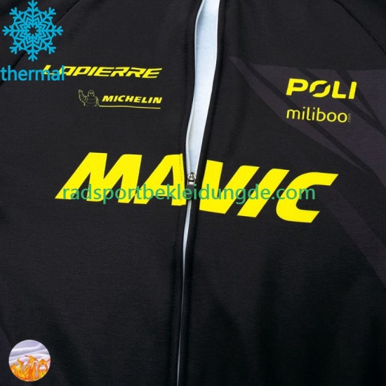 Mavic 2024 Herren Radtrikot Langarm + Trägerhose Lange (Winter Thermal Fleece)