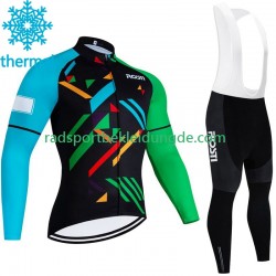 Rosti 2023 Herren Radtrikot Langarm + Trägerhose Lange (Winter Thermal Fleece) N001