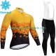 Rosti 2023 Herren Radtrikot Langarm + Trägerhose Lange (Winter Thermal Fleece) N002