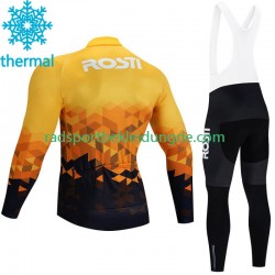 Rosti 2023 Herren Radtrikot Langarm + Trägerhose Lange (Winter Thermal Fleece) N002
