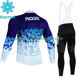 Rosti 2023 Herren Radtrikot Langarm + Trägerhose Lange (Winter Thermal Fleece)