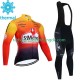 Saint Michel Auber 93 2023 Herren Radtrikot Langarm + Trägerhose Lange (Winter Thermal Fleece)