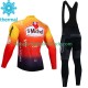 Saint Michel Auber 93 2023 Herren Radtrikot Langarm + Trägerhose Lange (Winter Thermal Fleece)